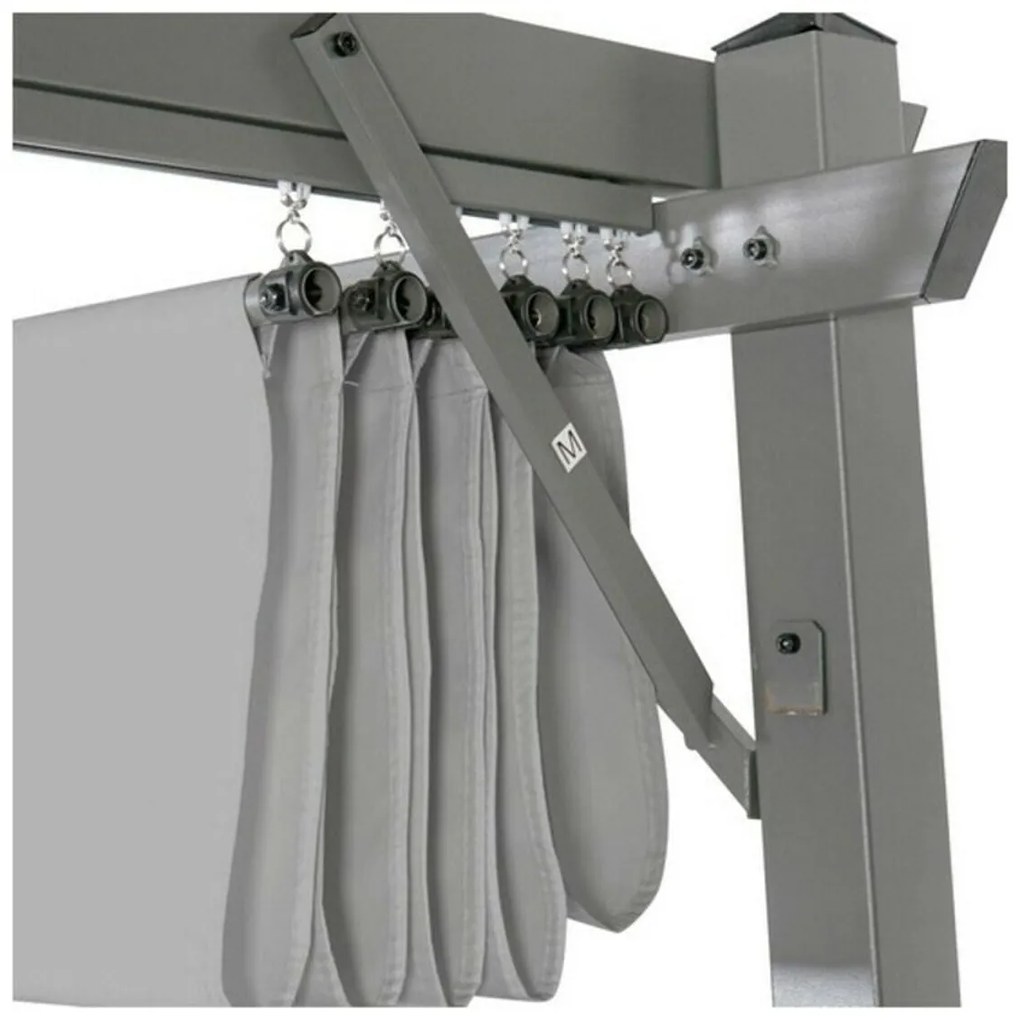 Pérgula DKD Home Decor MB-179019 290 x 290 x 230 cm Aço Metal/Plástico