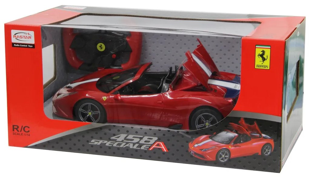 Carro telecomandado Ferrari 458 Speciale A 1:14 27MHz Top Vermelho