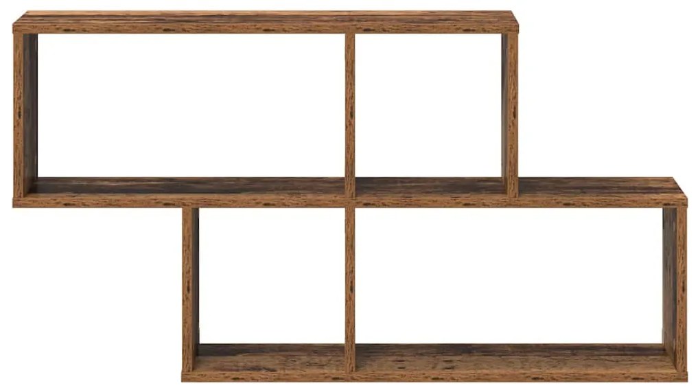 Prateleira de Parede Madeira Antiga 100x20x53 cm Madeira de Engenharia
