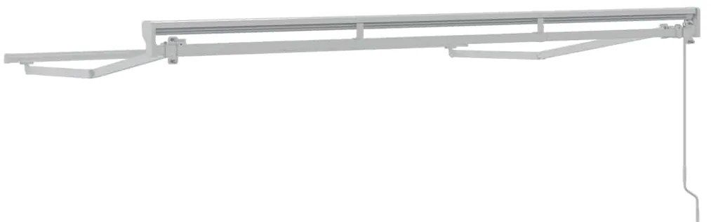 Toldo Manual Manual Branco 3 x 2 m Alumínio, Poliéster