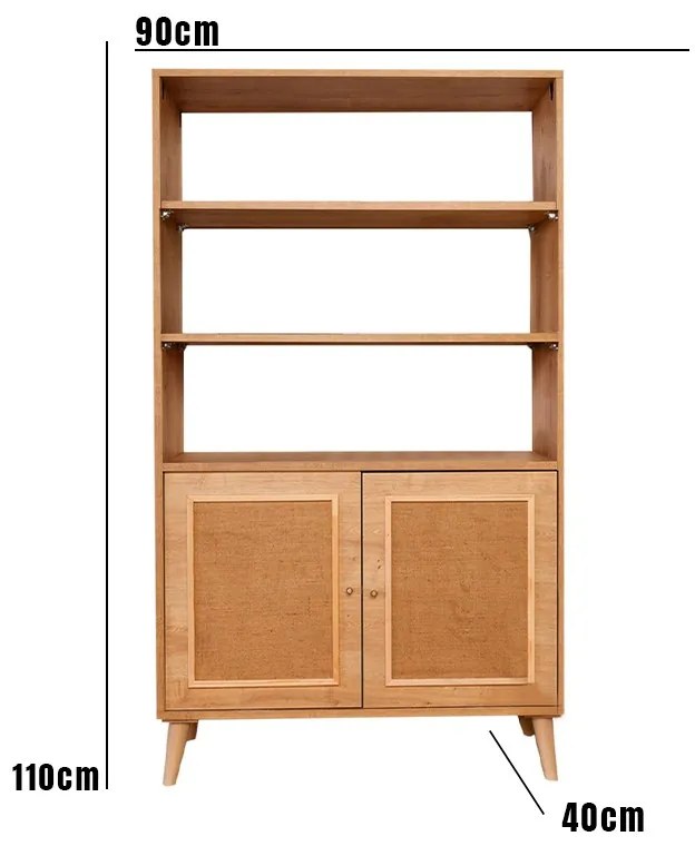 Estante Jüt – Carvalho – 40 cm x 90 cm x 110 cm