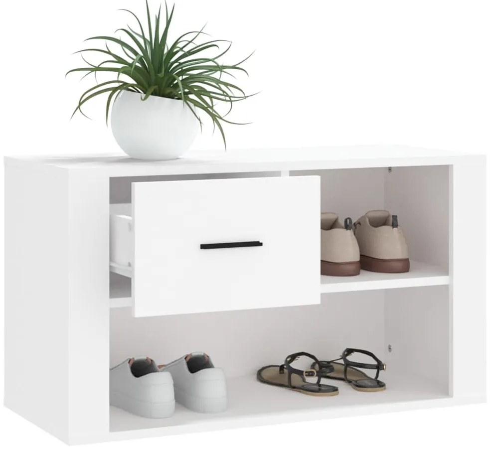 Sapateira 80x35x45 cm derivados de madeira branco