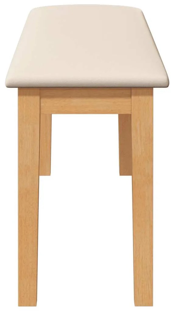 Banco 110 cm madeira seringueira maciça