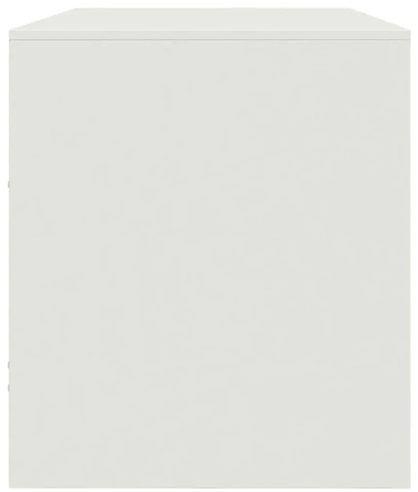 Móvel de TV 99x39x44 cm aço branco