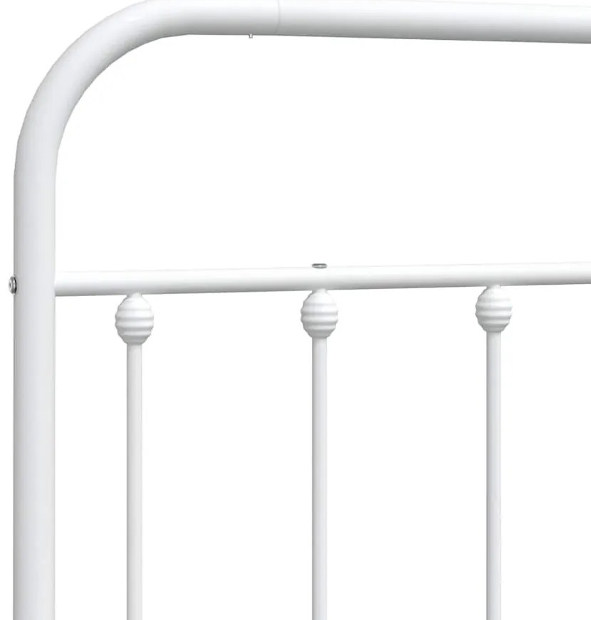 Cabeceira de cama 100 cm metal branco