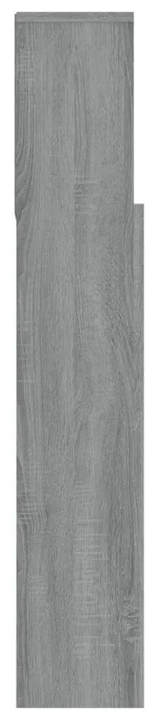 Armário de cabeceira 180x19x103,5 cm sonoma cinzento
