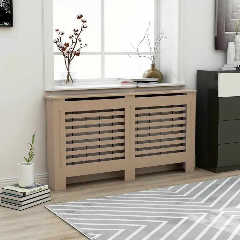 288187 vidaXL Cobertura de radiador 152x19x81 cm MDF