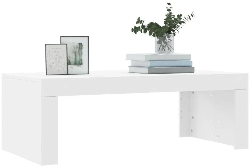 Mesa de centro 102x50x36 cm madeira processada branco