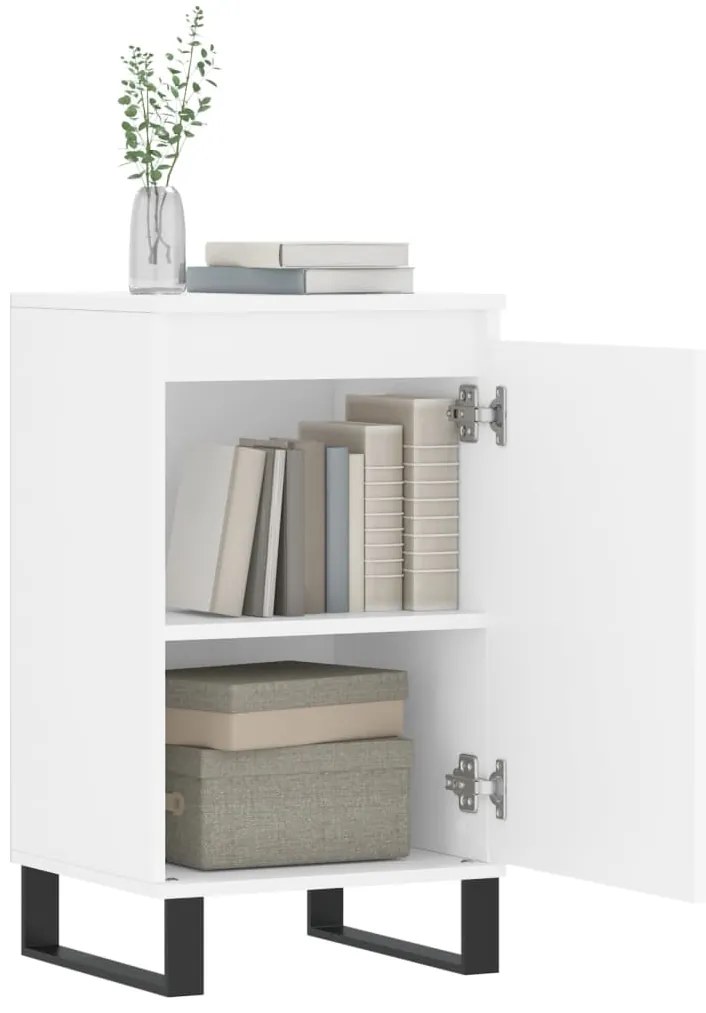Aparadores 2 pcs 40x35x70 cm derivados de madeira branco