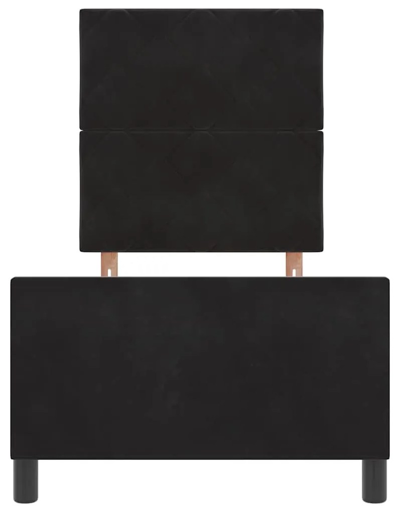 Cama vidaXL Preta 80x200 cm de Veludo