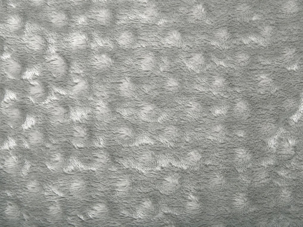 Manta cinzenta clara 200 x 220 cm SAMUR Beliani