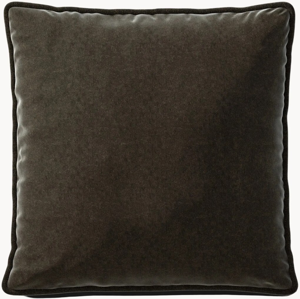 Almofada de sofá grande em veludo Vetsak, 60 x 60 cm
