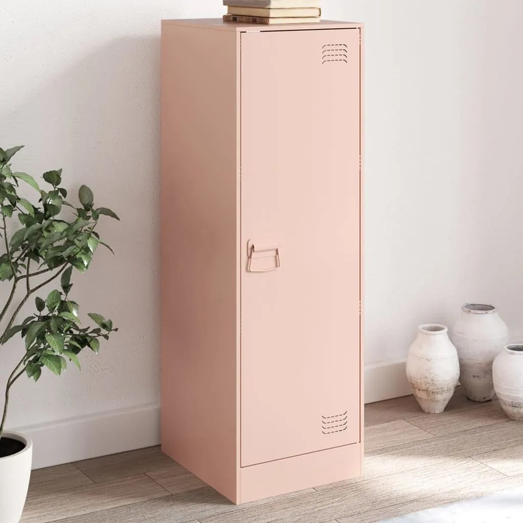 vidaXL Aparador 34,5x39x107 cm aço rosa