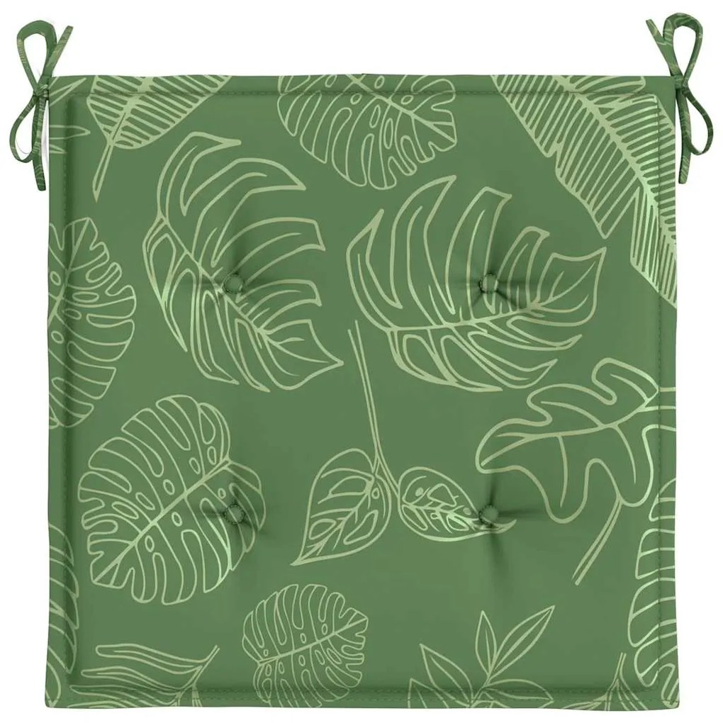 Almofadões p/ cadeira 6pcs 40x40x4cm tecido padrão folhas