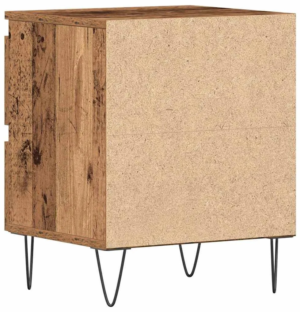 Camas de cabeceira vidaXL 2 pcs Madeira Velha 40x35x50 cm Madeira de e