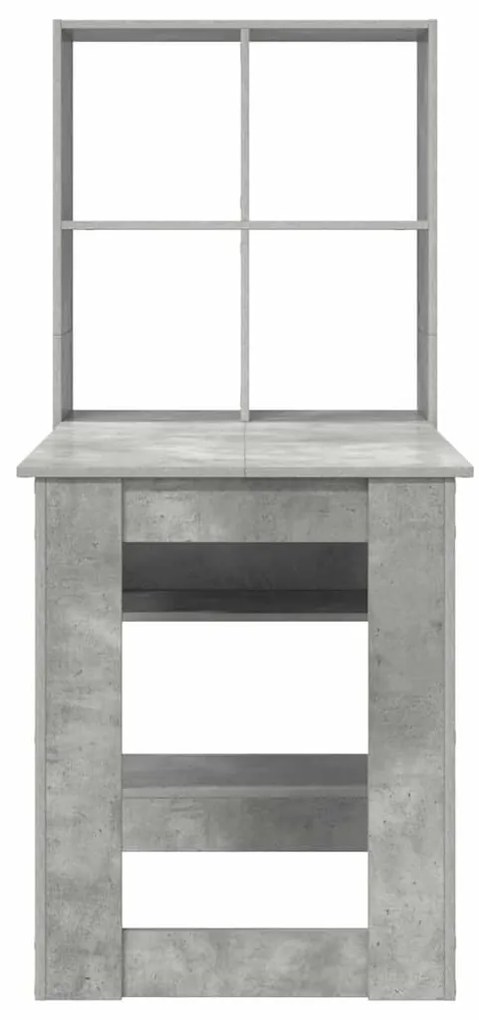 Mesa com prateleira com armazenamento Cinzento 122 x 67 x 145 cm