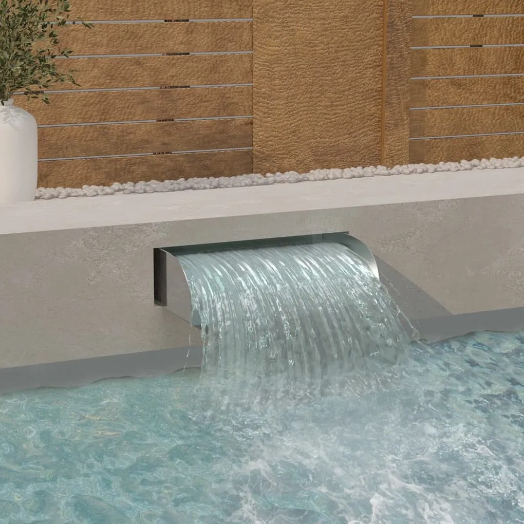 148879 vidaXL Cascata 60x34x14 cm aço inoxidável 304