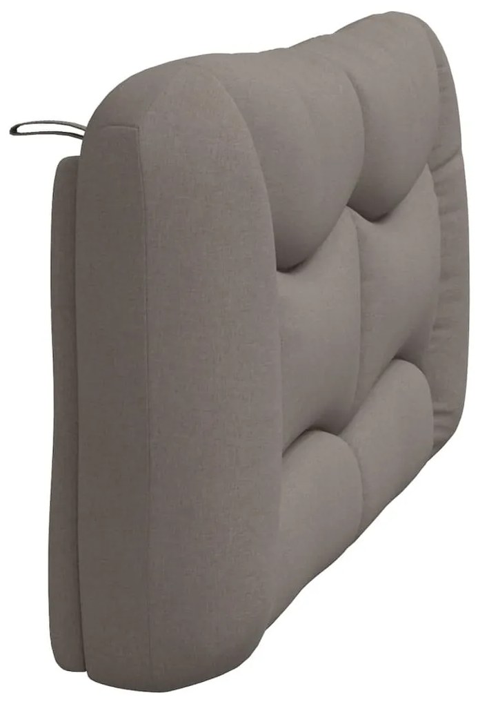 Almofadão de cabeceira 160 cm tecido cinzento-acastanhado