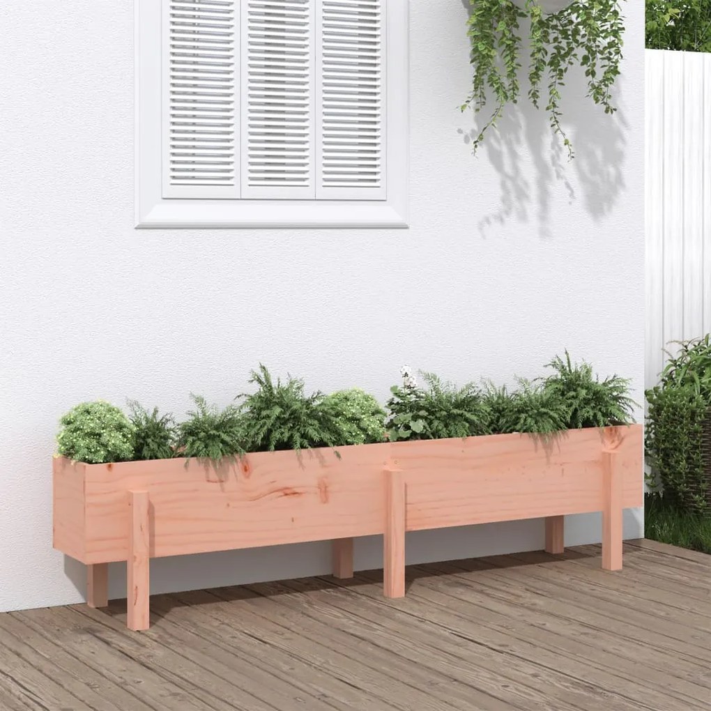 vidaXL Canteiro elevado de jardim 160x30x38 cm madeira douglas maciça