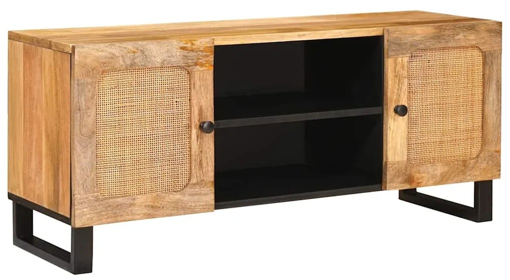 vidaXL Gabinete para TV com prateleira Castanho 105 x 33,5 x 46 cm
