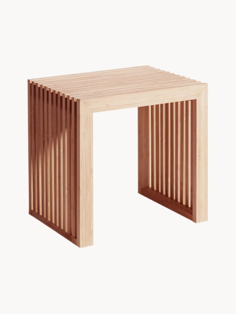 Banco em madeira de bambu Rib