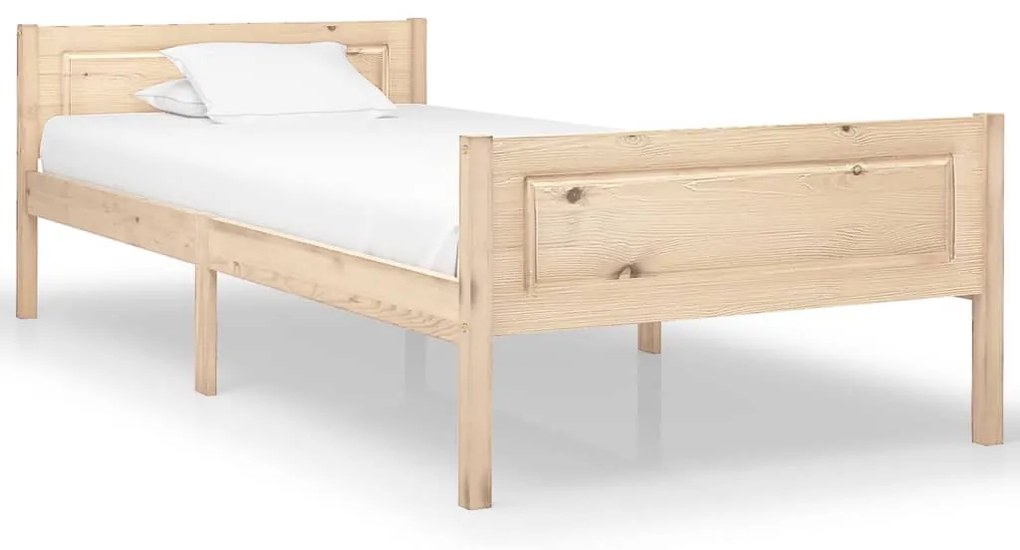 Estrutura de cama 90x200 cm pinho maciço