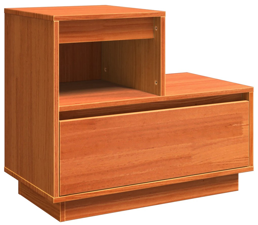 Armário de Cabeceira 2 pcs Castanho-mel 60 x 34 x 51 cm