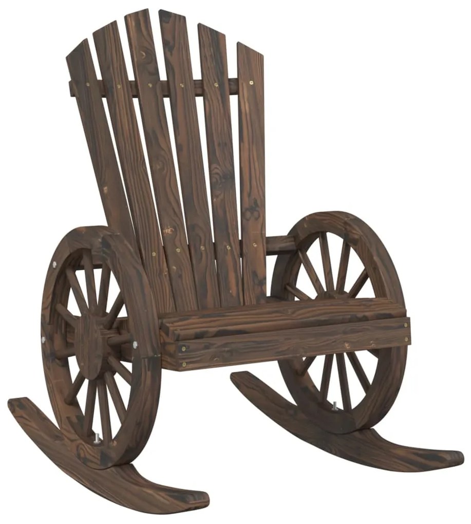Cadeiras de baloiço Adirondack 2 pcs madeira de abeto maciça