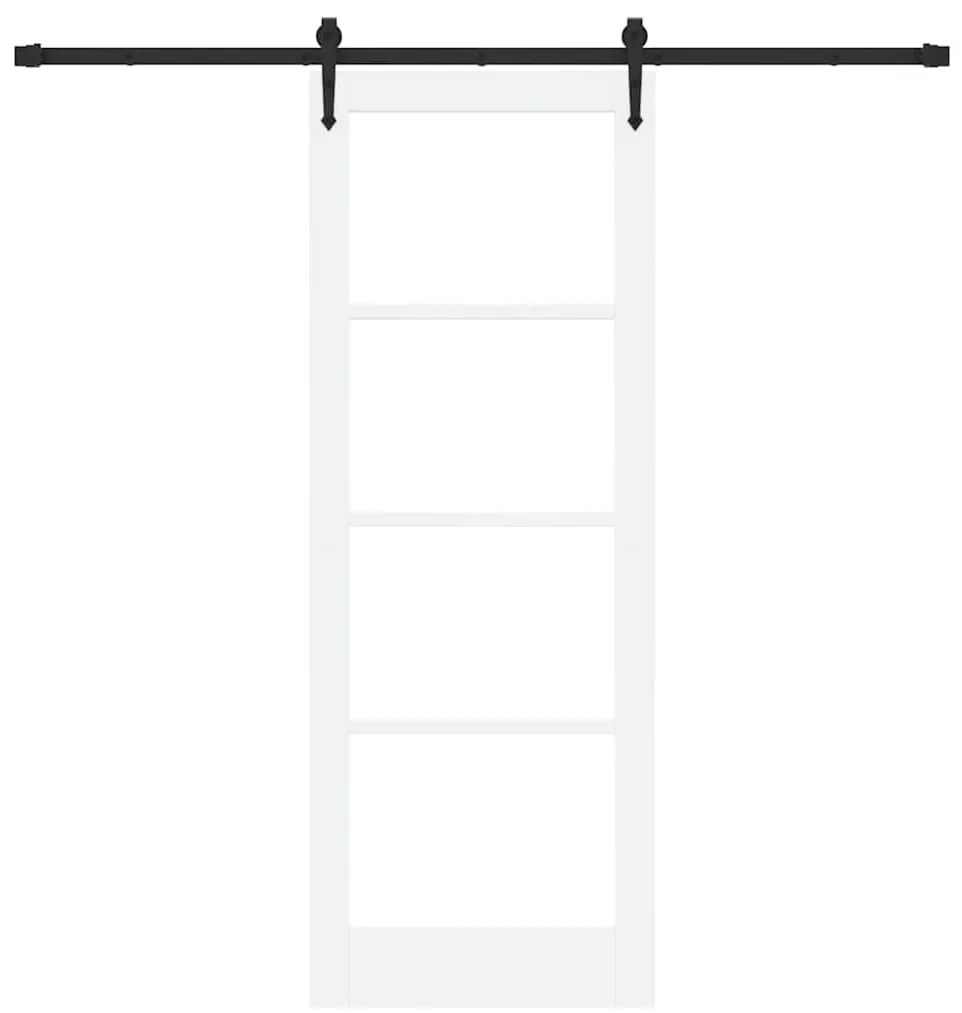 Porta deslizante vidaXL com conjunto de hardware 'ORKDAL'Branco 78x211