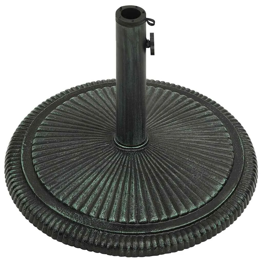 Base para guarda-sol ferro fundido 45x45x30 cm verde