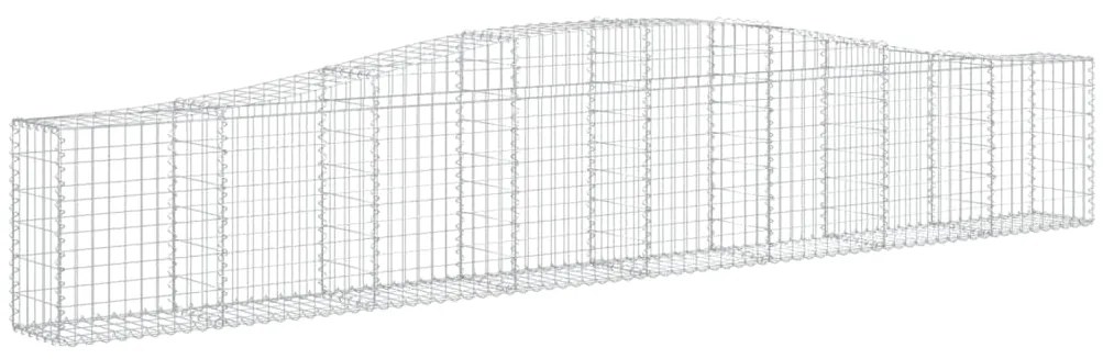 Cestos gabião arqueados 10pcs 400x30x60/80 cm ferro galvanizado