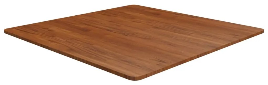 vidaXL Tampo mesa quadrado 90x90x1,5 carvalho tratado castanho-escuro