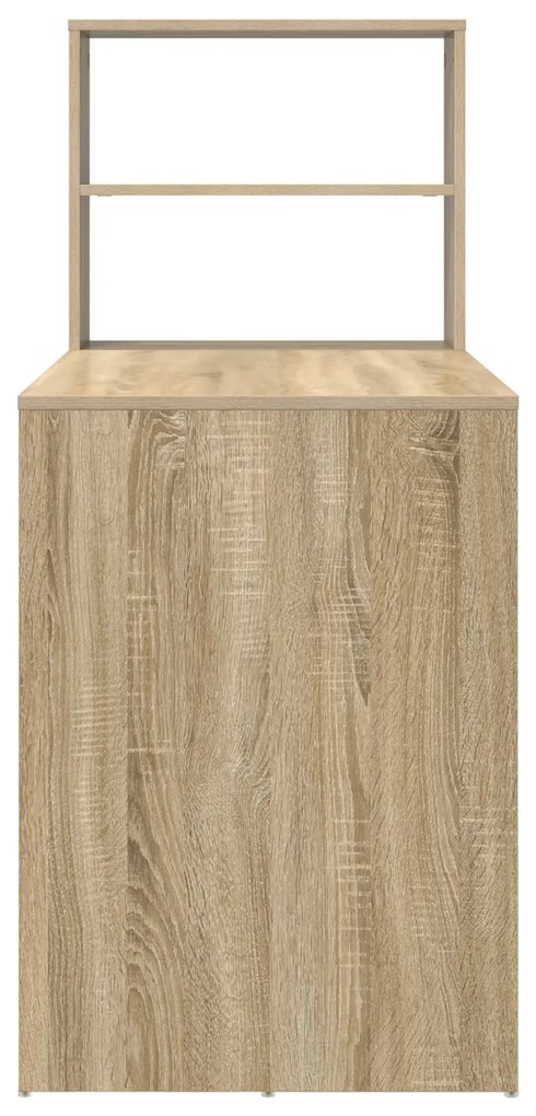 Secretária com Armazenamento Carvalho Sonoma 113x54x120 cm Madeira Eng