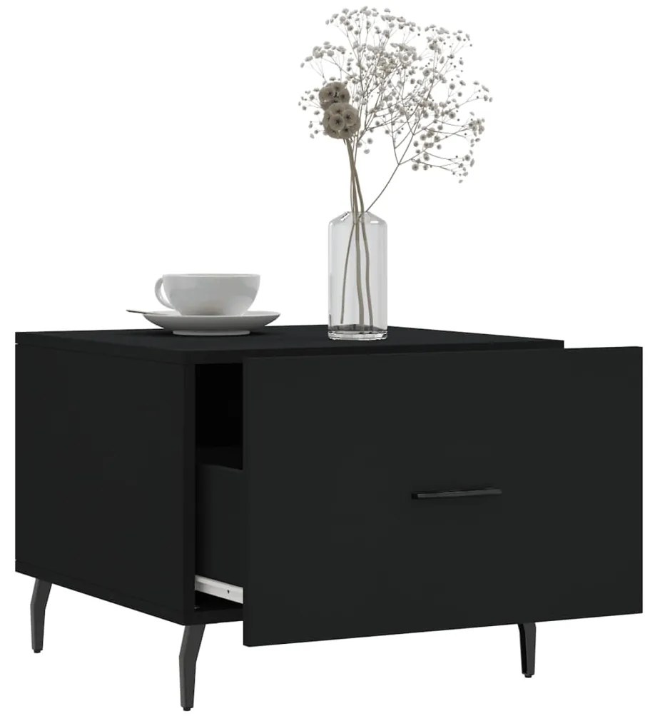 Mesa de centro 50x50x40 cm derivados de madeira preto