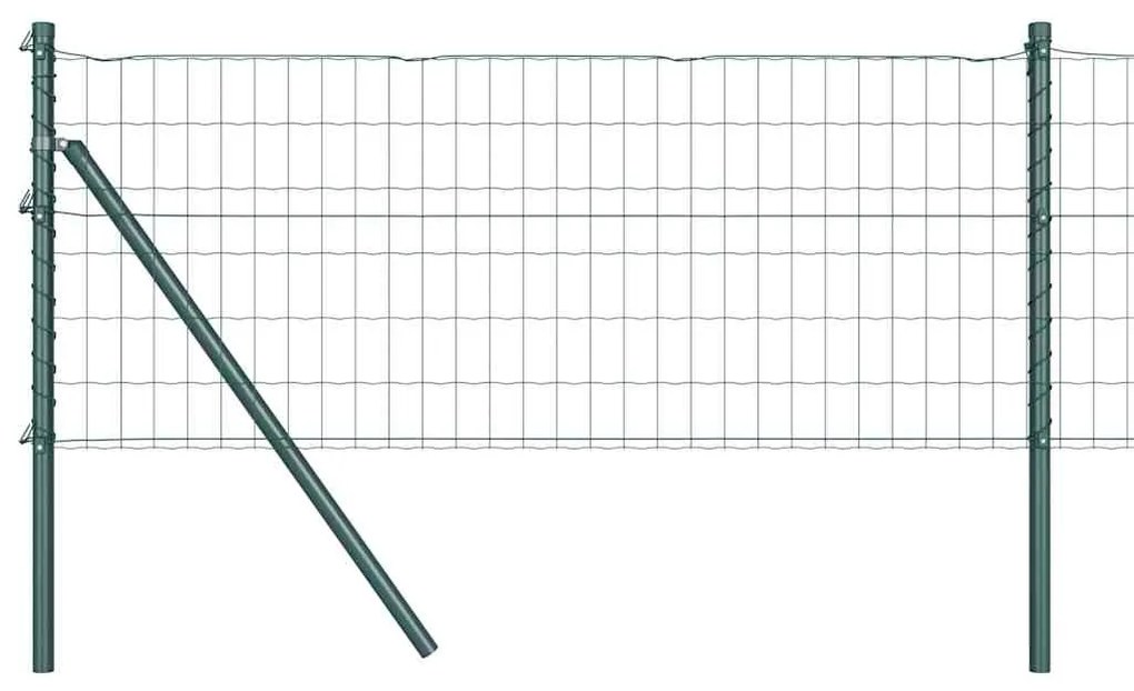 Cerca Euro com 13 Posts 0,4 x 25m em Aço Galvanizado Verde