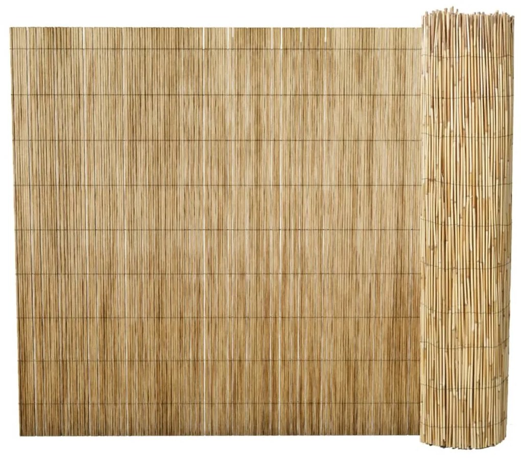 vidaXL Cerca de caniço para jardim 500x100 cm