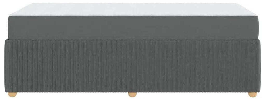 Estrutura da Cama Outros Cinzento escuro 90 x 190 cm tecido
