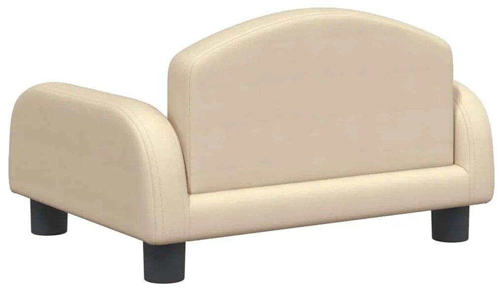 Cama para cães 50x40x30 cm tecido cor creme