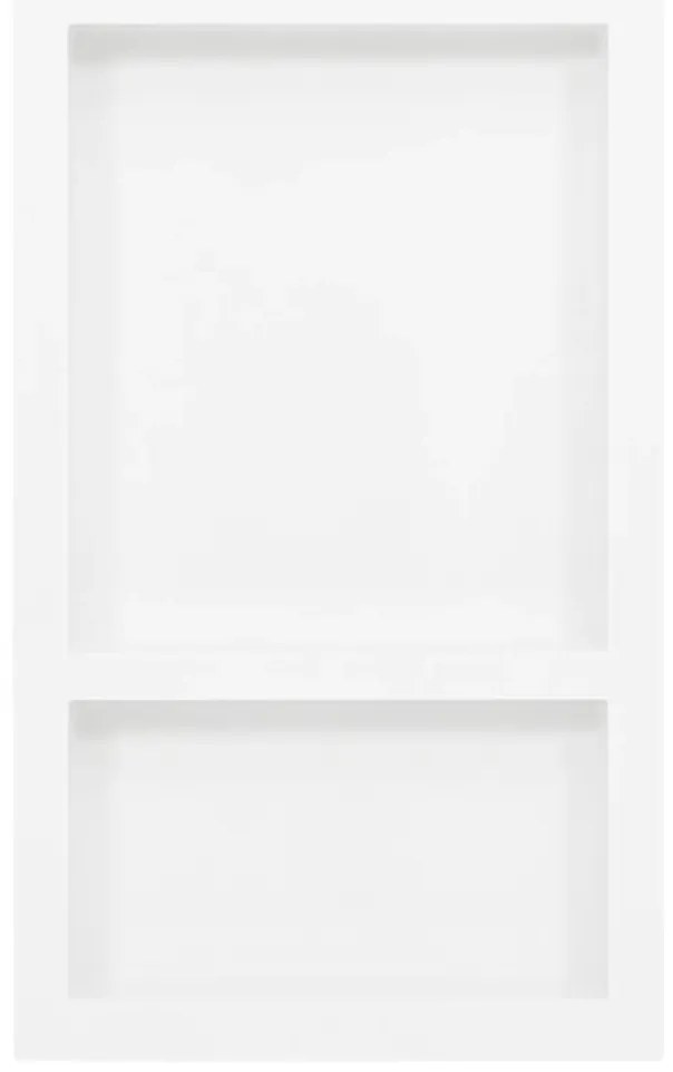 Habitáculo chuveiro c/ 2 compartim. 41x69x9 cm branco brilhante