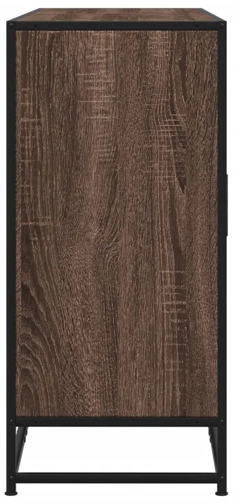 Aparador 134x35x76 cm derivados de madeira carvalho castanho