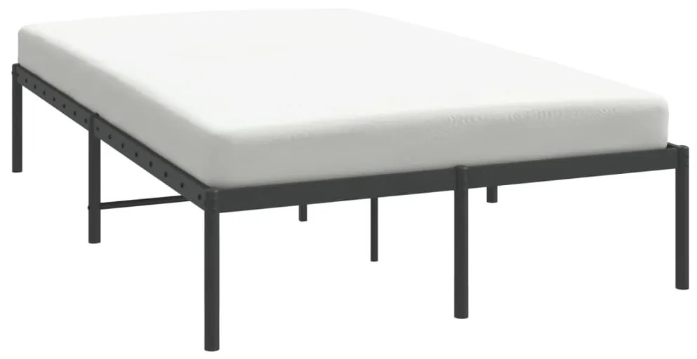 Estrutura de cama 120x190 cm metal preto