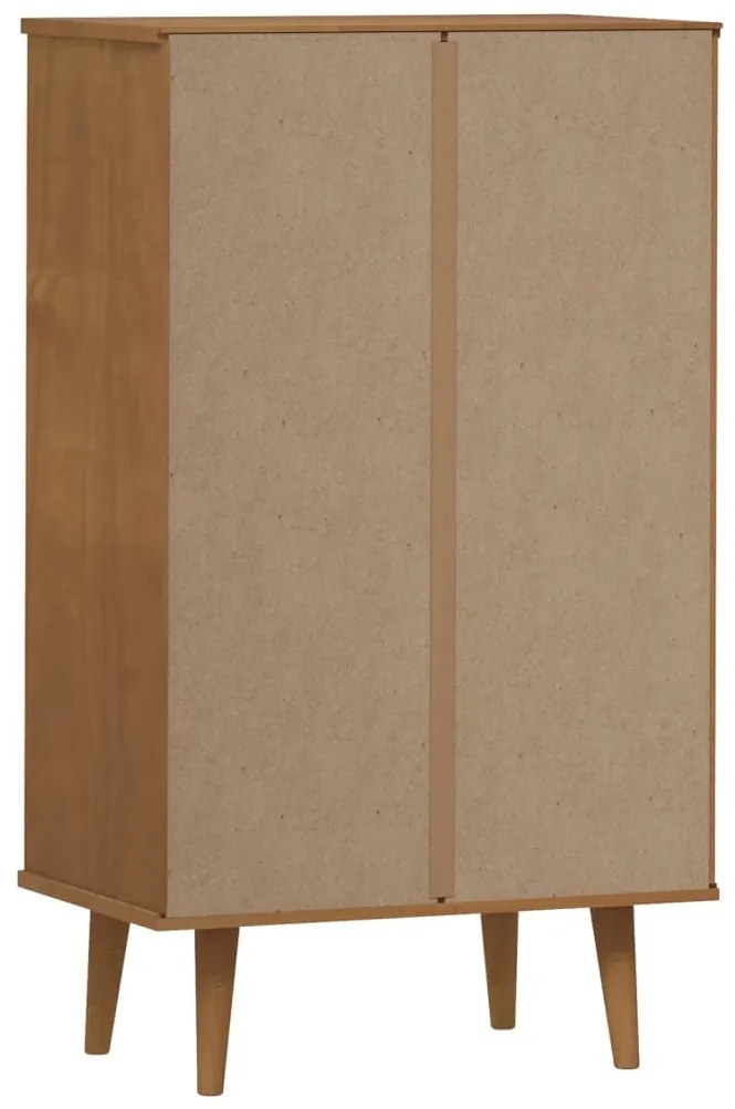 Sapateira MOLDE 59,5x35x103 cm pinho maciço castanho