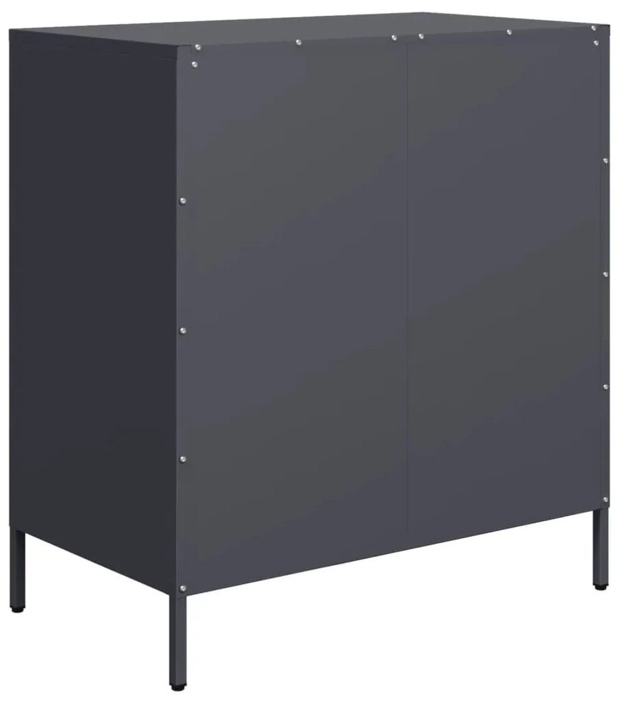Aparador 68x39x73,5 cm aço laminado a frio antracite