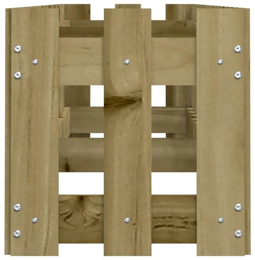 Canteiro elevado c/ design cerca 200x30x30 cm pinho impregnado