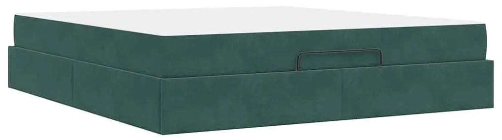 Estrutura da Cama Outros Verde-escuro 180 x 200 cm Veludo