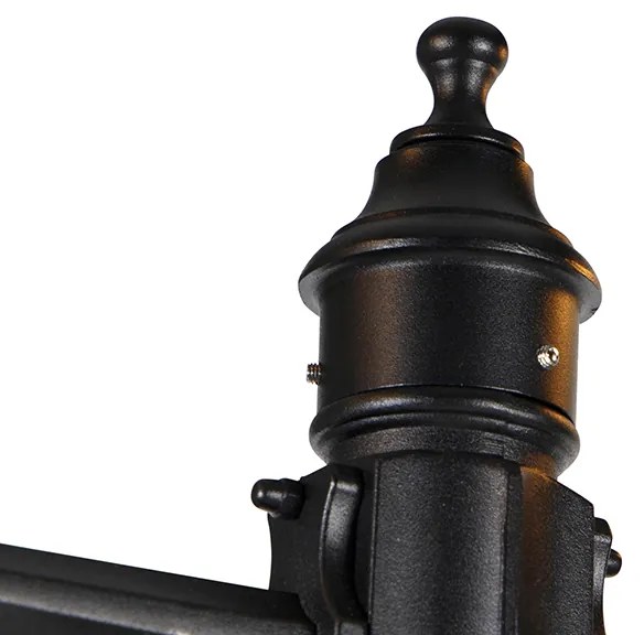 Lanterna de exterior preta 220 cm 2-luzes IP44 - Havana Clássico / Antigo