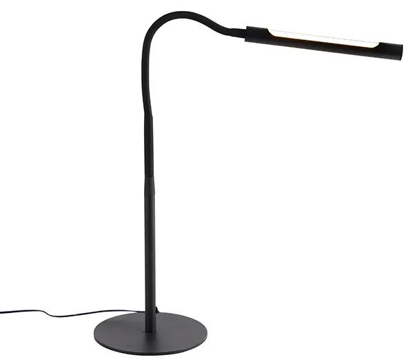 Candeeiro de Mesa Design Preto c/ LED e Dimmer Tátil - Palka Design