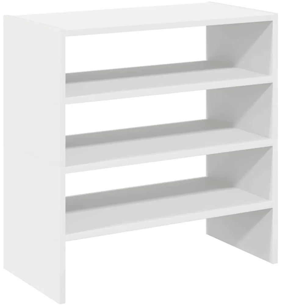 Sapateiras 2 pcs empilháveis 60x30x30,5 cm branco