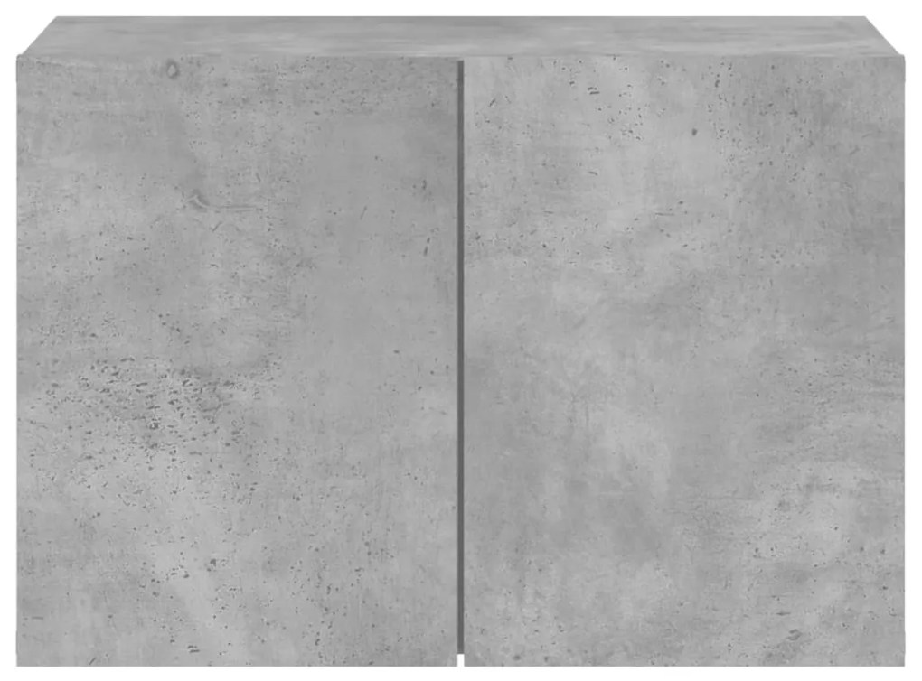 Móvel de parede para TV 60x30x41 cm cinzento cimento