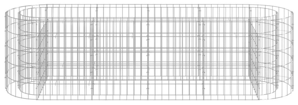 Canteiro elevado/cesto gabião 190x50x50 cm ferro galvanizado